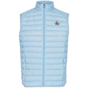 Jott Mens Logo Puffer Sleeveless Vest / Blue